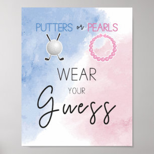 Poster Putters ou Pearls vestem seu sinal de palpite
