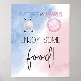 Poster Putters ou Pears Aproveite algum sinal de comida
