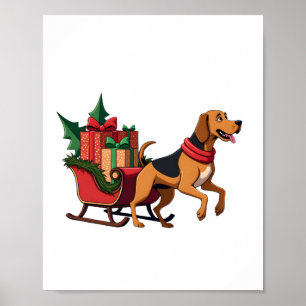 Poster Puxador de Trenó Bloodhound