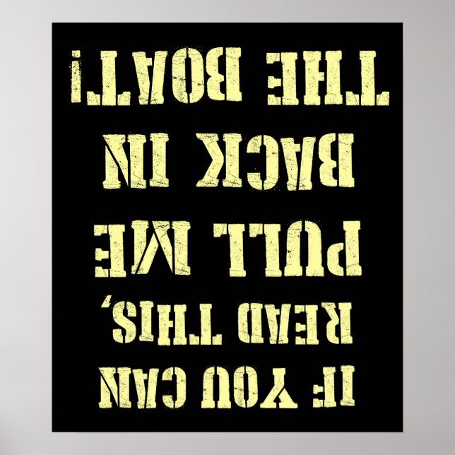 Poster Puxe-me de volta no barco (Frente)