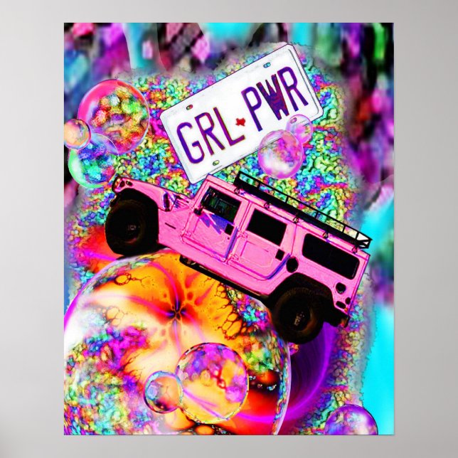 Póster PWR GRL - Energia das Meninas (Frente)