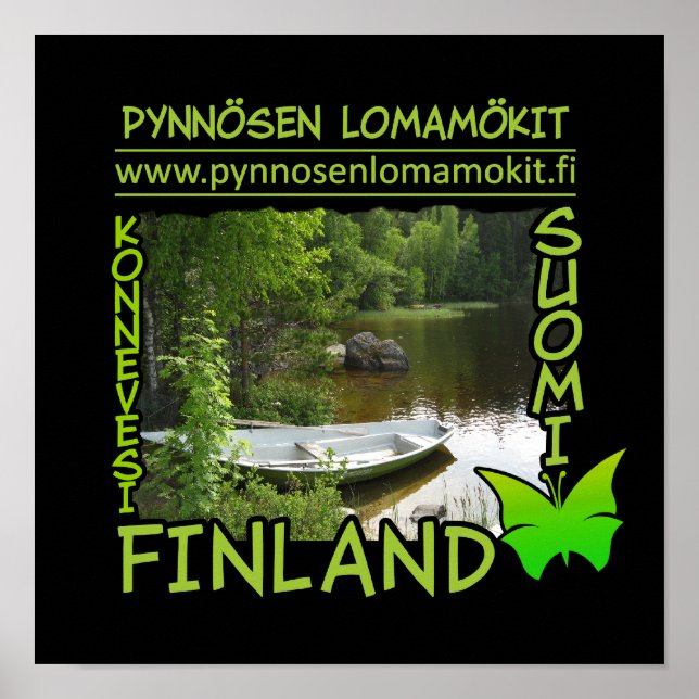 Poster Pynnösen Lomamökit (Frente)