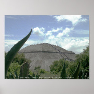 Poster Pyramid of the Sun, Teotihuacan, Mexico