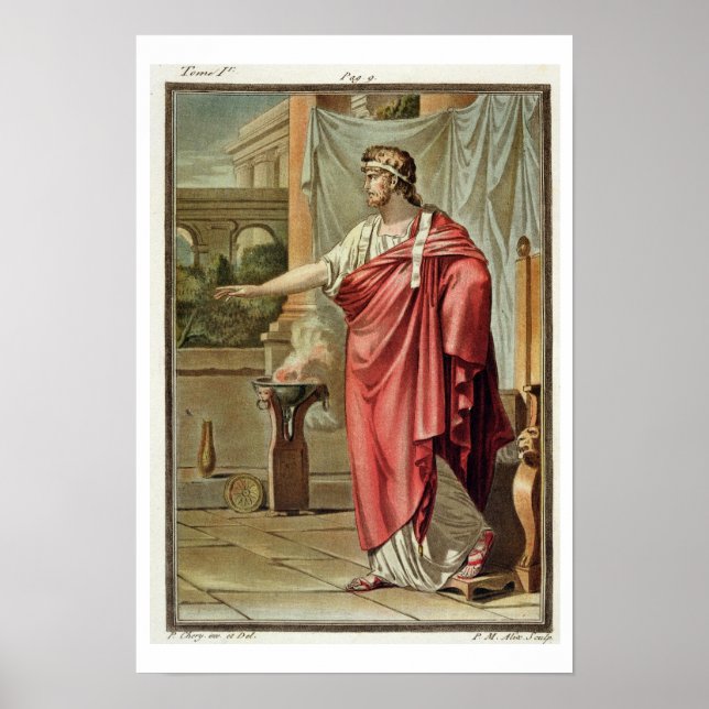 Póster Pyrrhus, fantasia de "Andromache", de Jean Racine, (Frente)