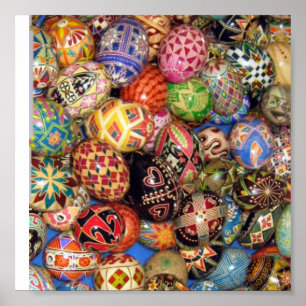 Póster Pysanky - ovos da páscoa ucranianos
