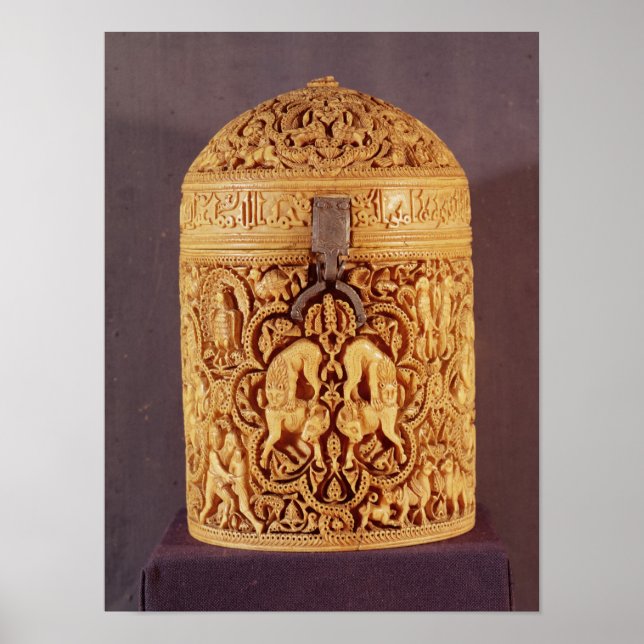 Póster Pyx com um alivio representando os prazeres (Frente)