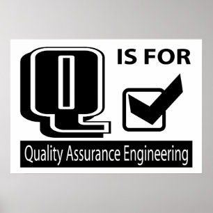 Poster Q é para a engenharia da segurança de qualidade