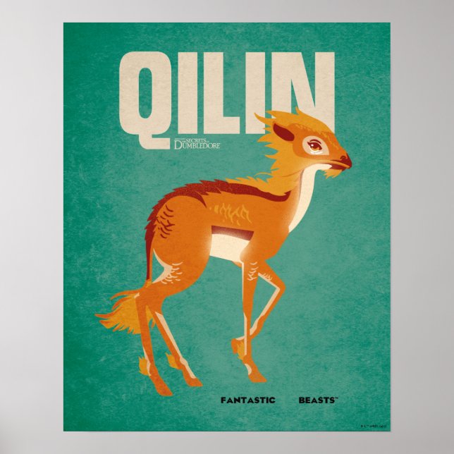 Poster Qilin Vintage Graphic (Frente)