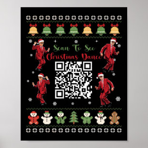 Poster Qr Trump Dance Code Presidente Dance Code Natal