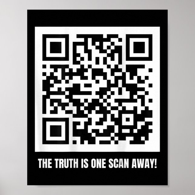 Poster Qr Trump Dancing Code Merch Uni-adulto, Preto, (Frente)