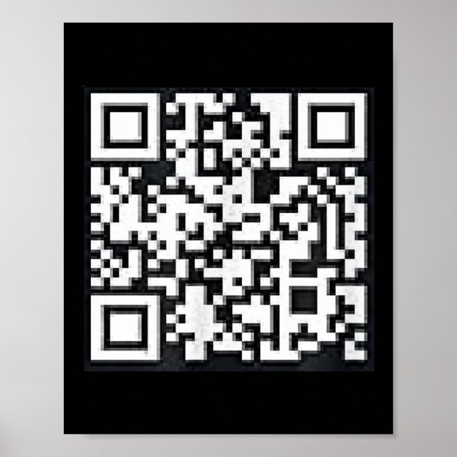 Poster Qr Trump Presidente Trump Código de Dança Engraçad (Frente)