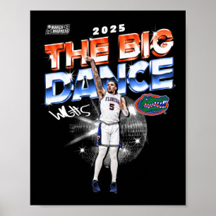 Poster quadra de basquete da Flórida vai Richard Ncaa Fin