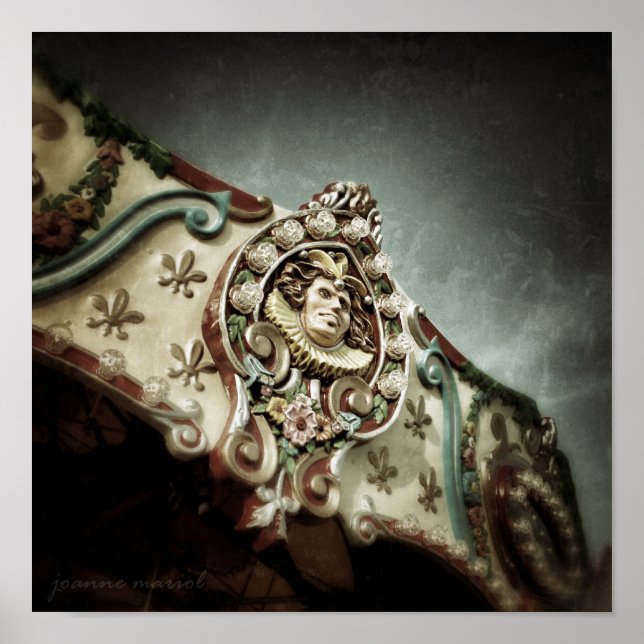 Poster quadrado Carrossel 1 (Frente)