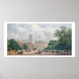 Póster Quadrado de Fitzroy, Londres (óleo no painel)