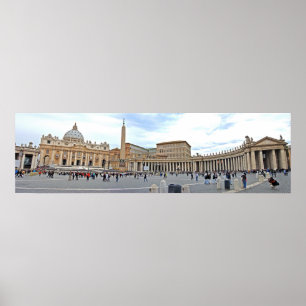 Póster Quadrado de St Peters na foto panorâmico da Cidad