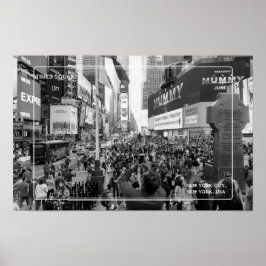 Poster Quadrado do Black and White Times