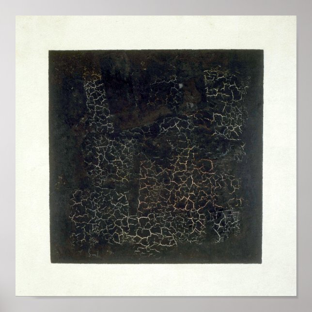 Póster Quadrado Preto (Frente)