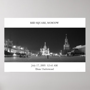 Poster Quadrado vermelho Moscovo