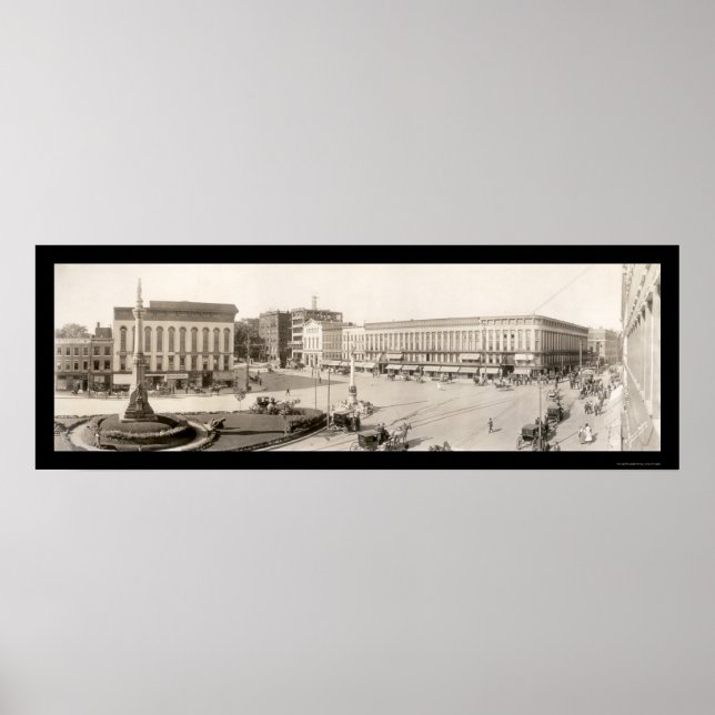 Póster Quadrado Watertown NY Foto 1909 (Frente)