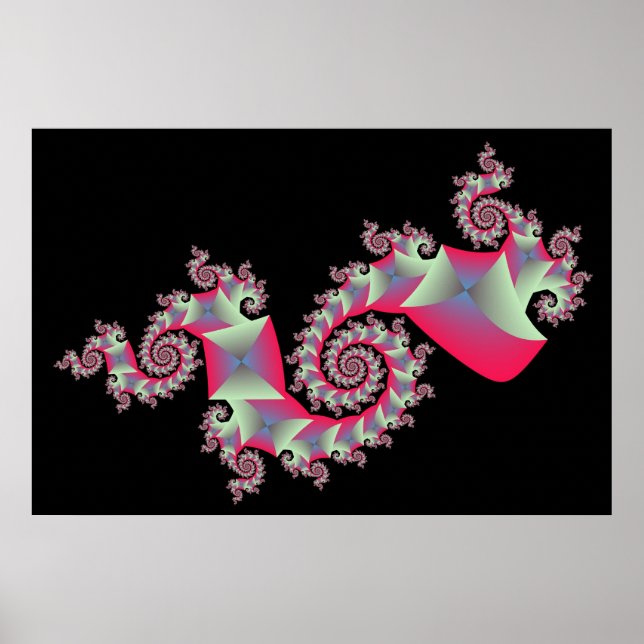 Poster Quadrados de Dragões (Frente)