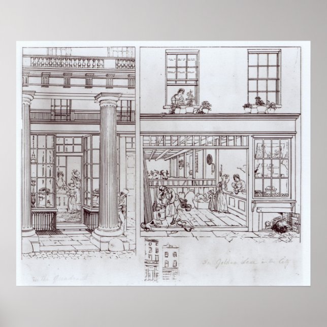 Poster Quadrante, Rua Regente e Ouro Lane (Frente)