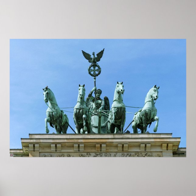 Póster Quadriga do Portão de Brandemburgo Berlim (Frente)