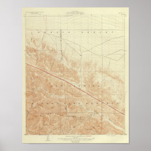 Póster Quadrilátero de San Antonio que mostra a falha de