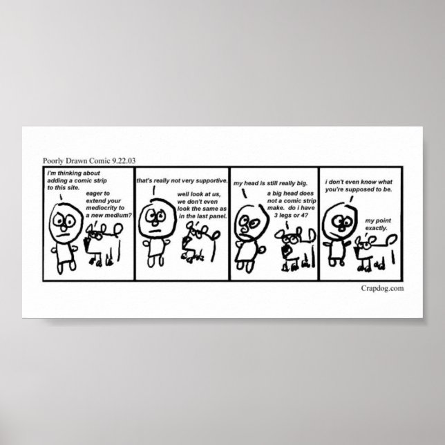 Póster Quadrinhos Desenhados Por rua (Frente)