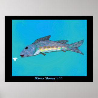 Poster quadro beleza do inverno