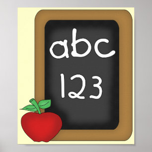 Póster Quadro de ABC 123
