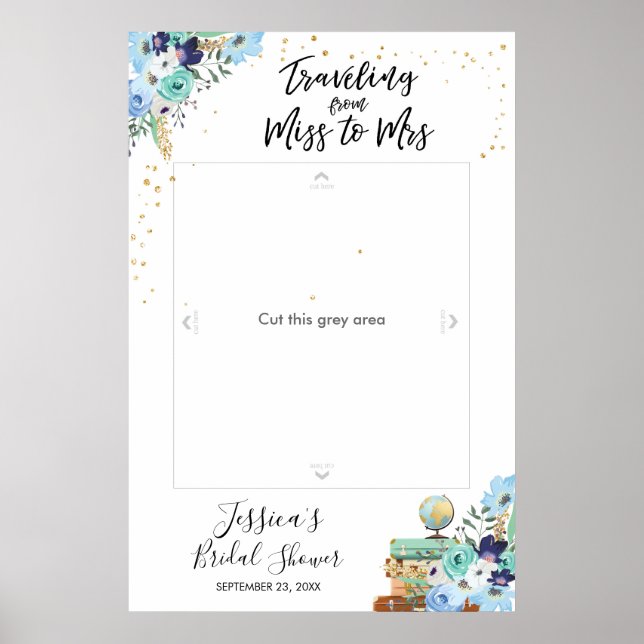 Poster Quadro de adereços para fotos de Miss para Mrs (Frente)