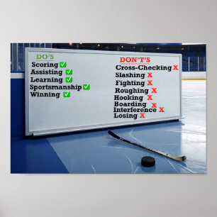 Poster Quadro de apresentação do Hockey Do e Don's