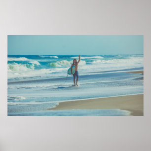 Poster Quadro de carregando na praia