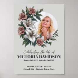 Poster Quadro de Flores para Download Imediato Mídia de F