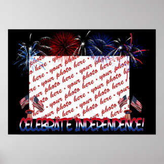 Póster Quadro de Fotografias do Dia da Independência
