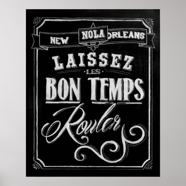 Póster Quadro de Nova Orleans (Frente)