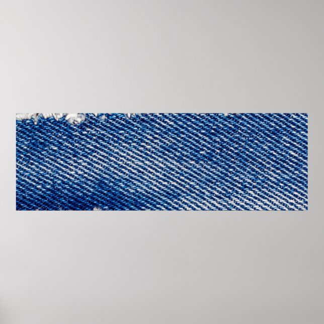 Poster Quadro Denim. Tecido denim estampado estampado com (Frente)