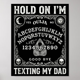 Poster Quadro desculpe não posso falar no telefone pai ta