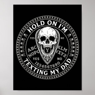 Poster Quadro desculpe não posso falar no telefone pai ta