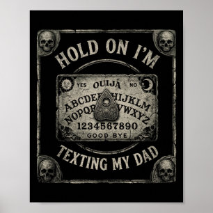 Poster Quadro desculpe não posso falar no telefone papai 