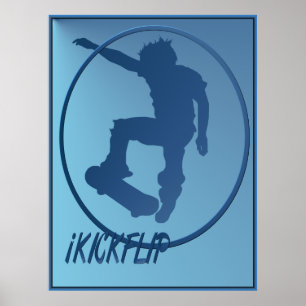 poster quadro iKICKFLIP
