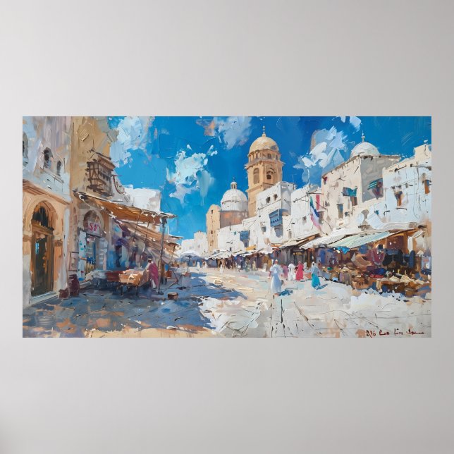 Poster Quadro impressionista da Tunísia (Frente)