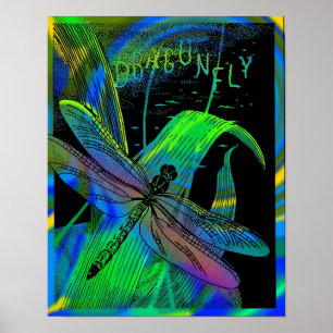 Poster quadro libélula