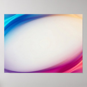 Poster Quadro Moderno Abstrato com Gradiente Cromático