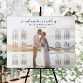 Poster Quadro moderno de assentos de casamento com mesas