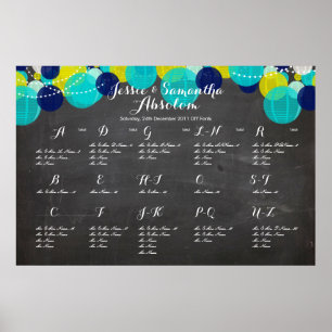 Poster Quadro PixDezines+lanternas/gráfico de assentos