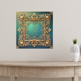 Poster Quadro Preenchimento Filigrana Versículo da Bíblia
