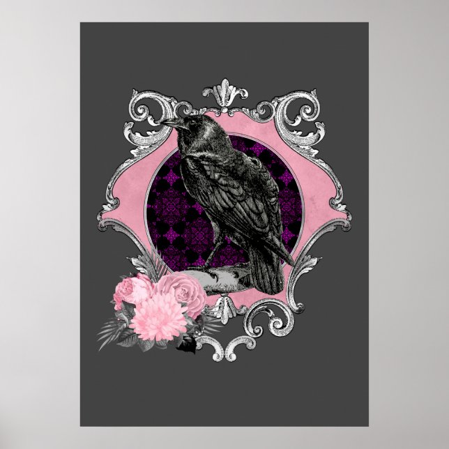 Poster Quadro Rosa de gótico de  Raven do  (Frente)