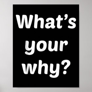 Poster Qual é o Seu Porquê Inspirador Empreendedor Motiva