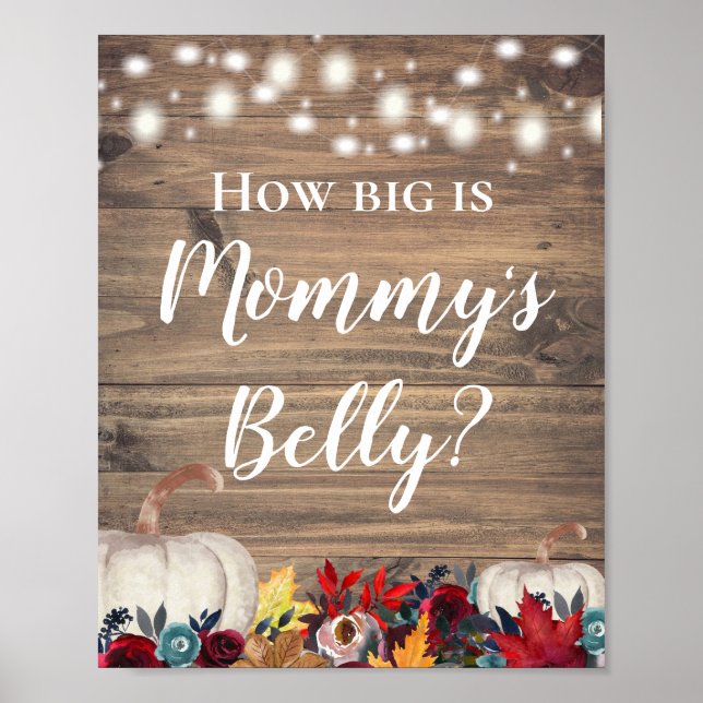Poster Qual é o tamanho do Chá de Abóbora Russo da Mamãe (Frente)